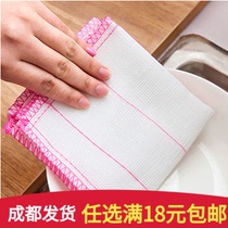 Dishwashing towel kitchen oil-free super absorbent dishwashing cloth rag lint cleaning towel bowl dishwashing cleaning cloth