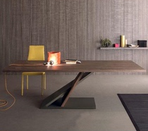 Nordic solid wood conference table long table simple modern creative long work table office negotiation table designer