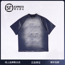 we11done 21 early spring welldone Cai Xukun the same tie-dye gradient barrage short-sleeved T-shirt