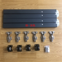 Stainless steel invisible upturned folding table Five gold accessories Multi-functional concealed containing folding furniture Desktop