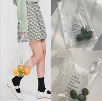 2020ins wind summer new tour wind seaside wedding photography props beach bag transparent letter Hand bag