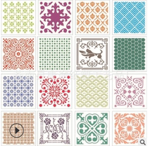 New Mandala auxiliary template painting template stone wall painting spray hollow template New 608