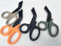 Outdoor Cours Medical Emergency Tactical Scissors Rescue With Fine Teeth Scissors Field Survival Gear TC0004