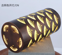 American stainless steel copper plated brushed column head lamp outdoor waterproof sales department villa decoration lawn low floor lamp customized