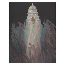 Xian Meiyuan Shao also originally made the Remain work pen heavy color mineral color living room Xuanguan decoration painting and hanging painting