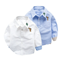 Long middle summer dress children in the shirt of the middle and large summer children in the school of shirt boy and boy