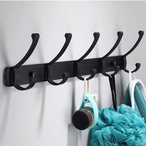 Free Punch Hanging Clothes Hook Toilet Wall Bathroom Wall Bathroom Wall Door Rear Hung Clothes Hook Row Wall-mounted Wardrobe Row Hook