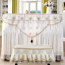Lace all-inclusive piano cover piano stool cover cloth medium-split thick piano cover dust cover cloth modern simplicity
