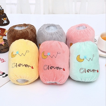 Winter Children Korean version Cartoon Embroidered cotton cloth sleeves Autumn Winter Fashion Baby Short anti-fouling and warm sleeves eat