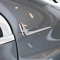 Mercedes-Benz C- Class E-class C200L rear window Fender side label extended version flight Angel Wings star logo C- pillar labeling