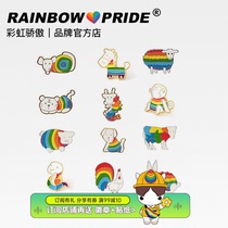 RainbowPride Rainbow Duozodiac Brooch Badge Badge LOVE Little CrowdLGBT Ornament Love Flag Mark