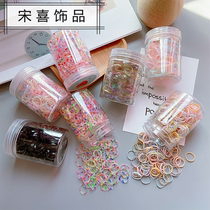 Boxed disposable rubber band strong pull continuous thickening does not hurt the hair ring small pull pull rubber ring head rope