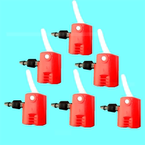 Air pump accessories balloon Double hole nozzle pipe beauty mouth multi-purpose conversion head British mouth ribbon iron clip air nozzle