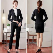 Business suit womens spring and autumn 2019 new long-sleeved fashion temperament suit interview formal work clothes work clothes