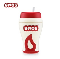 Swiss original imported AMOS rotatable pop-up suction tube Cup 300ml 6 months baby available drinking cup