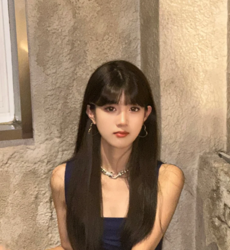 真我黑长直漫画齐刘海假发套 全真发整顶设计 自然隐形无痕贴合 长发飘逸顺滑