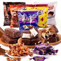 500g Russian original imported KDV purple sugar chocolate candy candy snacks mixed candy crisp candy