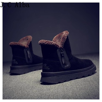 JC Alba bring your own aura ~ Snow ground boots Mens comfortable thickened cotton shoes Winter high helping mens boots Tohoku Boomers