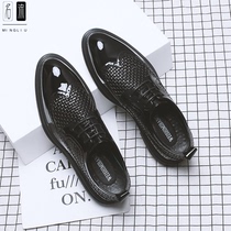 Summer mens shoes 2022 trends 100 hitch mens Inn wind fashion hollowed-out interior heightening casual Korean version breathable leather shoes