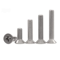 316 stainless steel cross countersunk head screw M1 6M2M2 5M3M4M5M6 5M3M4M5M6 flat head screws GB819