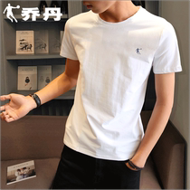 Jordan short sleeve T-shirt male fit 2022 summer breathable loose round collar white sports casual half sleeve blouse