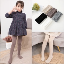 Childrens pantyhose Spring and autumn white thin outer wear girls leggings baby dance socks practice dance socks