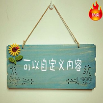 Pastoral sunflower Wood card listing business business out of the door kindergarten class card Garden lettering customization