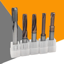 Tungsten steel threaded milling cutter full tooth spiral coated carbide M3M4M5 5 * 0 5M6 6 * 0 75 M8 8 * 1