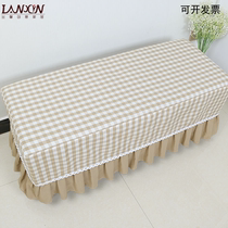 Bench cover simple lattice stool cover home rectangular shoe changing stool cover chair cover stool cover cosmetic stool cover