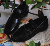Korean official website milkcocoa February spring Tokyo street one-word flat casual shoes with buckle