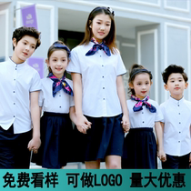 Primary school students uniforms summer suit boys National College wind tuan ti fu children class uniform kindergarten yuan fu