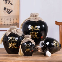 Jingdezhen Yangmei empty wine bottle wine jar wine jug 1 catty 2 catty 3 catty 5 catty 10 catty ceramic bubble wine jar Household wine set