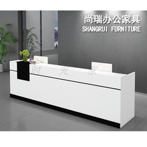Modern and simple front desk Reception desk Company welcome desk Consultation desk Small bar table Cashier counter