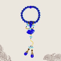 Original Afghan 7A grade natural Lapis bracelet Palace Buddha beads female exquisite glass accessories Male hand string