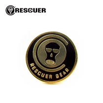RESCUER-Savior outdoor metal gilded personality brooch badge