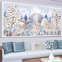 5d Diamond Painting 2022 New Living Room Hair Treasure Deer Elk Scenery Cross Embroidered Property Tree Dot Stick With Diamond Embroidery