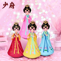 Datang never sleeps city tumbler little sister Hanfu doll creative doll decoration desktop Xian tourist souvenir