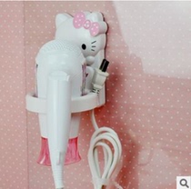 Creative cartoon cute paste blower rack storage rack hair dryer shelf bathroom shelf wall hanging air cylinder rack