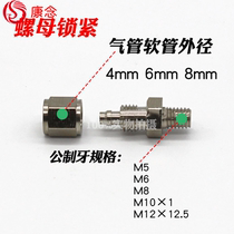 Quick screw joint Thread straight through fine thread metric thread M5 M6 M8 M10*1 M12*1 25 Cannula 4 6 8mm