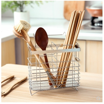 Commercial chopsticks storage box kitchen household chopstick tube chopsticks cage multifunctional chopsticks bucket drain creative stainless steel