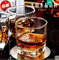Whiskey cups 6 sets of foreign wine glasses glass wine wine cup tea cup thick heat resistant