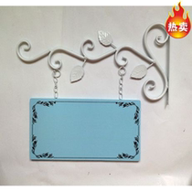 Wrought iron house tag Billboard store signboard home decoration listing classroom kindergarten class double-sided can be customized