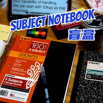 KAISA KAISA American notebook blind box lucky bag subject notebook inspiration series flower series growth series