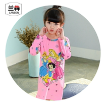 Lan Ben girls nightgown long sleeve cotton cute princess dress
