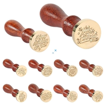 Retro Wax Seal Stamp Happy Birthday Wood Paint Seal Classic