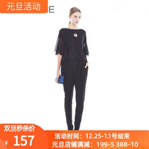 Counter spring and summer fashion trend waist trousers I6200501 Caroline jumpsuit 2580 yuan