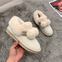 Tidal Snowy Boots Woman Thick Bottom 2020 Winter New Internet Red Fashion 100 Hitch Casual Non-slip Plus Suede Warm Cotton Shoes