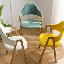 Nordic minimalist Restaurant Milk Tea Shop Elastic A Character Dining Chair Cover Home Universal Versatile Chair Cover Chair Cushion Suit