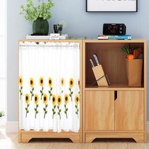 Cabinet curtain curtain non-perforated kitchen anti-oil smoke bookcase door curtain modern simple toilet small curtain curtain curtain