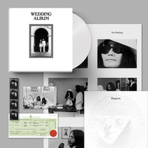 Rock will be to) vinyl John Lennon Yoko Ono Wedding Album White glue LP record